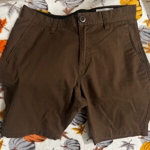 Brown Volcom Mens Shorts 30"